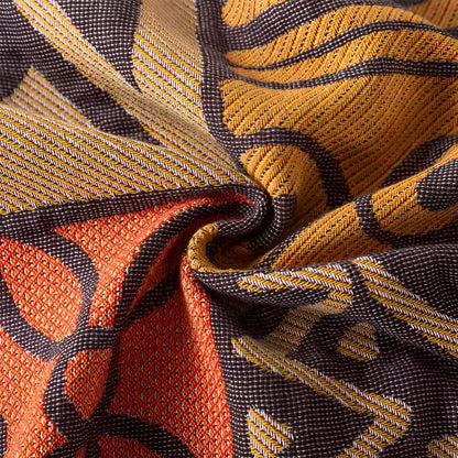 Cultural Harmony Reversible Cotton Throw with Fringe