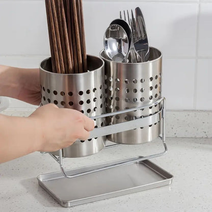 Kitchen Drawer Tray for Stainless Steel Cutlery Organization