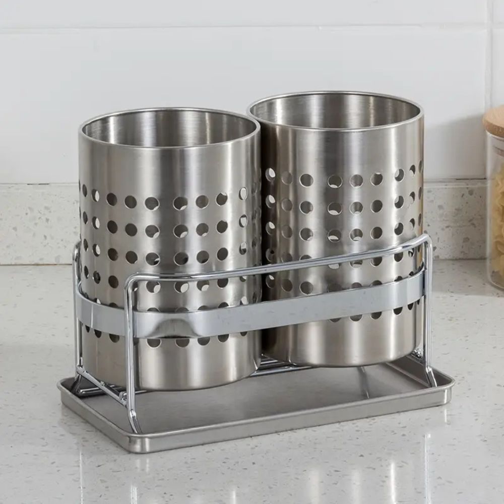 Kitchen Drawer Tray for Stainless Steel Cutlery Organization