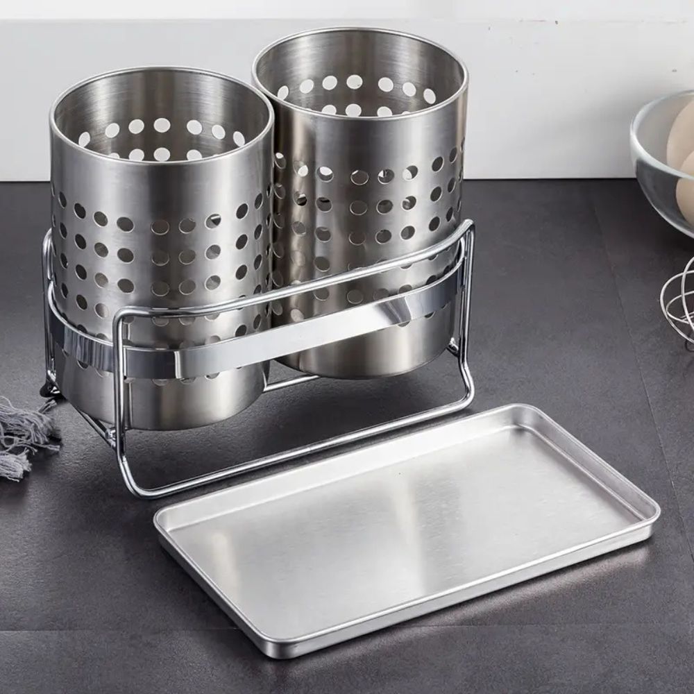 Kitchen Drawer Tray for Stainless Steel Cutlery Organization