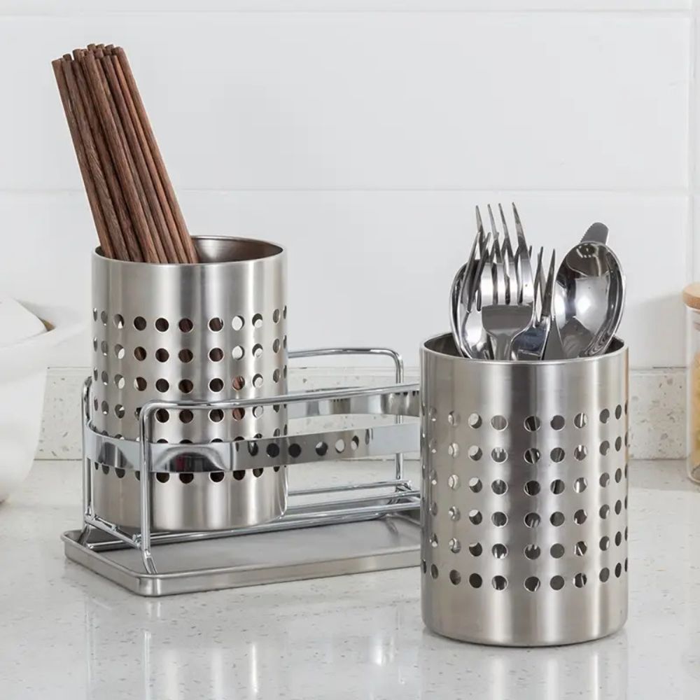 Kitchen Drawer Tray for Stainless Steel Cutlery Organization