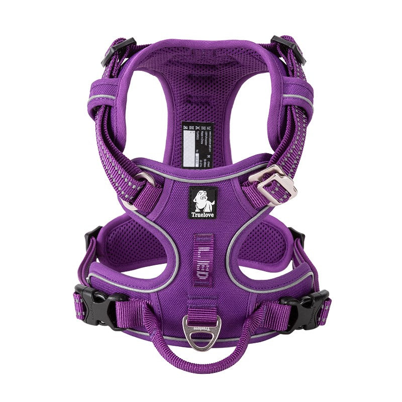 Reflective Nylon Dog Harness for Safe No-Pull Walking