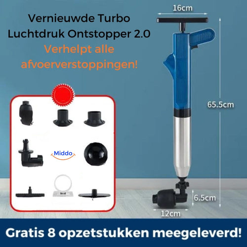 Turbo Air Pressure Pipe Cleaner 2.0 | Effective Solution for Clogged Drains