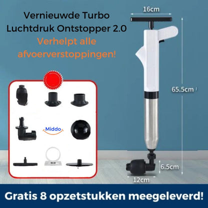 Turbo Air Pressure Pipe Cleaner 2.0 | Effective Solution for Clogged Drains
