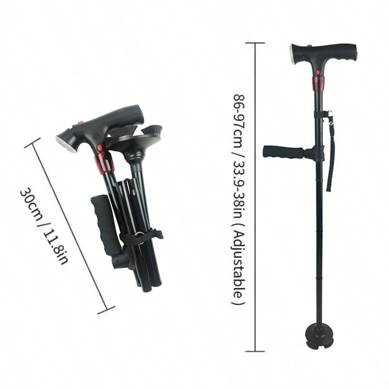 Double Walking Cane for Enhanced Stability and Comfort in Mobility