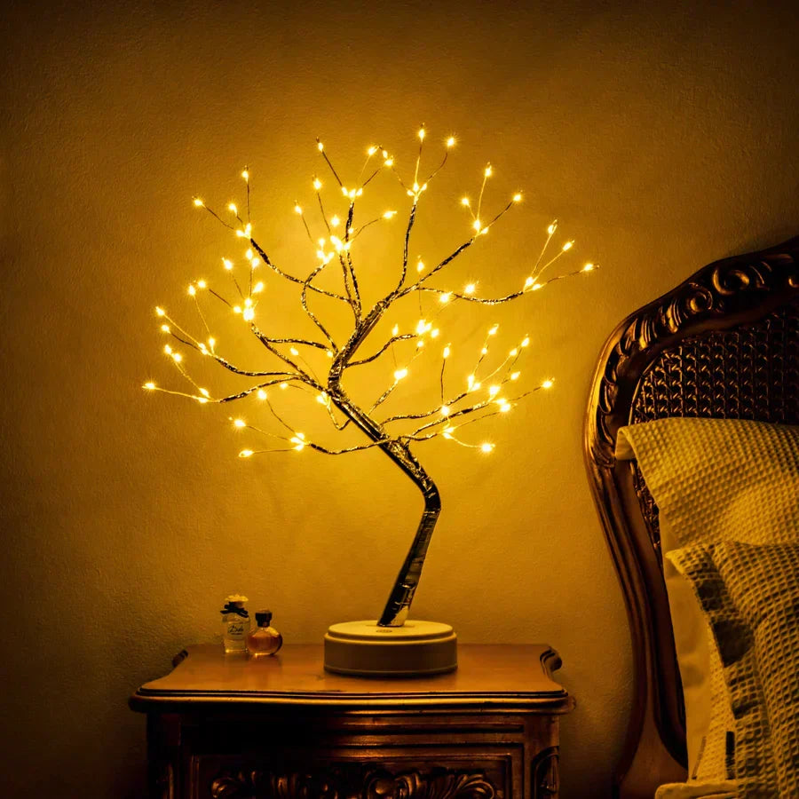 Wooden LED Light with Adjustable Branch Design