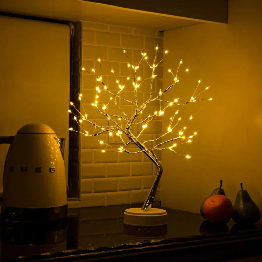 Wooden LED Light with Adjustable Branch Design