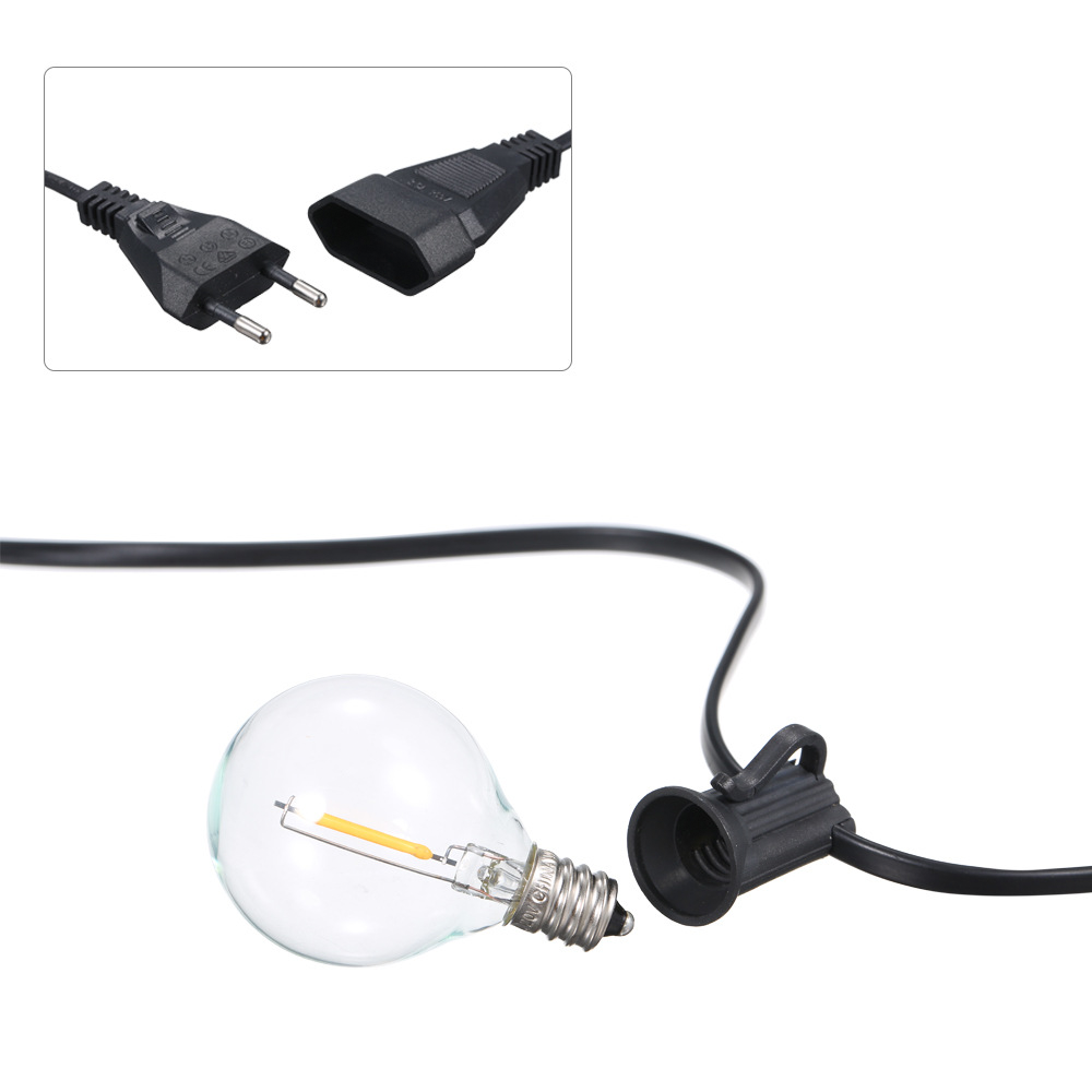 Waterproof Outdoor LED String Lights with Warm Glow