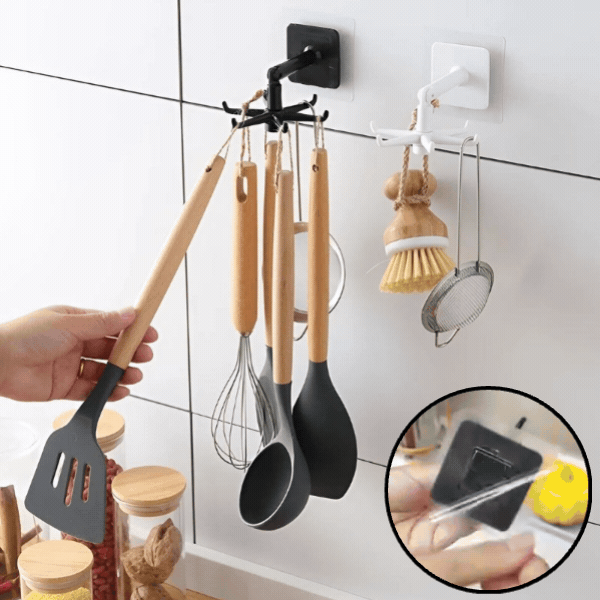 Revolving Hook Organizer - Space-Efficient Hanging Solution