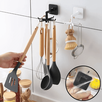 Revolving Hook Organizer - Space-Efficient Hanging Solution