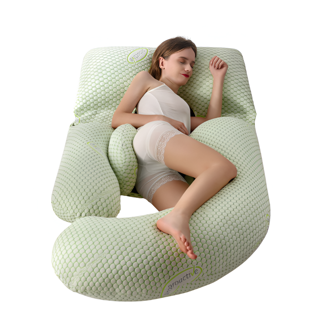 Full Body Support Pillow for Side Sleepers - U-Shaped Pregnancy Design