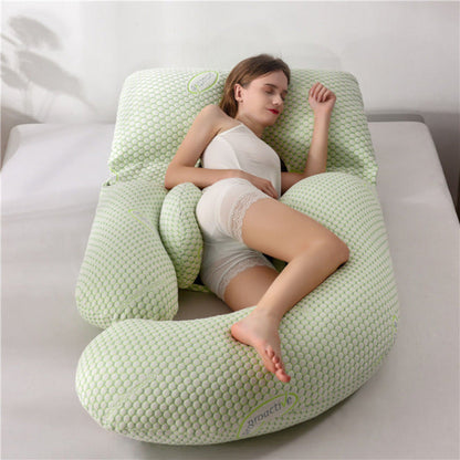 Full Body Support Pillow for Side Sleepers - U-Shaped Pregnancy Design