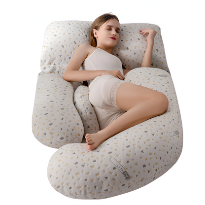 Full Body Support Pillow for Side Sleepers - U-Shaped Pregnancy Design