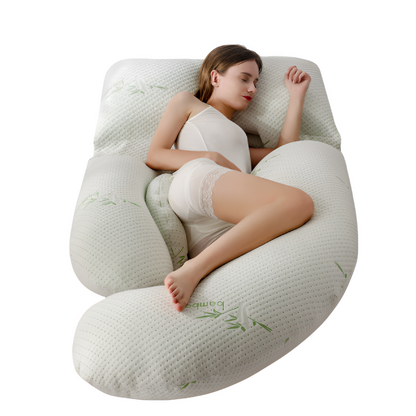 Full Body Support Pillow for Side Sleepers - U-Shaped Pregnancy Design