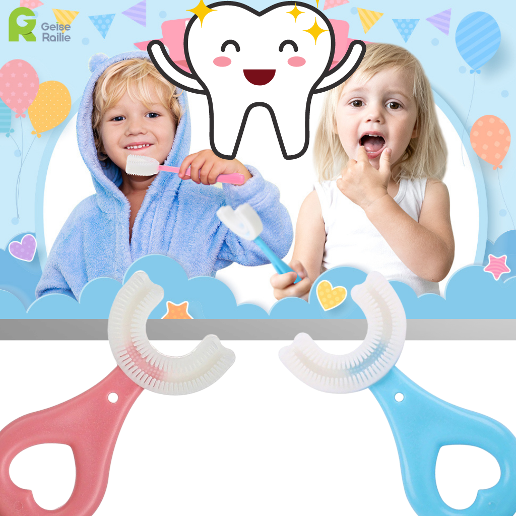 Children's U-Shaped Toothbrush Set (2 Pack)