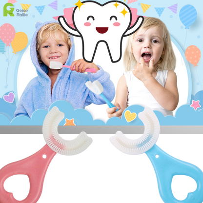 Children's U-Shaped Toothbrush Set (2 Pack)