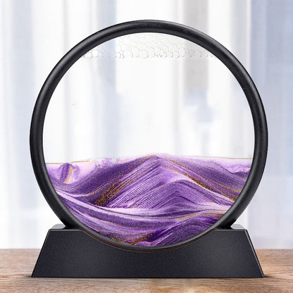 Moving Sand Art Sculpture with LED – Calming Desk Decor