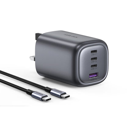 4-Port Fast Charging USB C Multiport Charger with GaN Technology