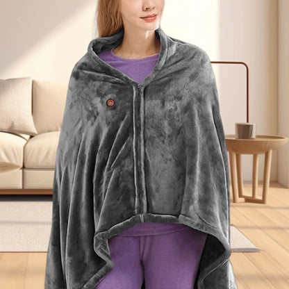 Heated Fleece Blanket with USB Connection – Three Heat Settings for Comfort