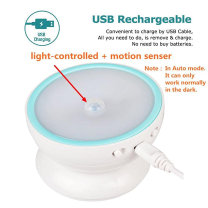 LED Motion Sensor Light with 360-Degree Rotation