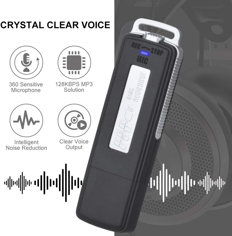 Portable USB Recorder for Interviews & Lectures | Noise Reduction