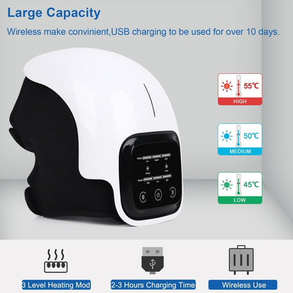 Wireless Rechargeable Knee Massager with Infrared and Vibration