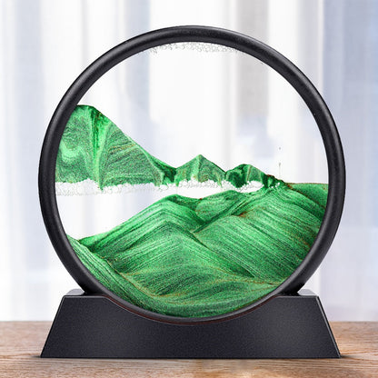 Moving Sand Art Sculpture with LED – Calming Desk Decor