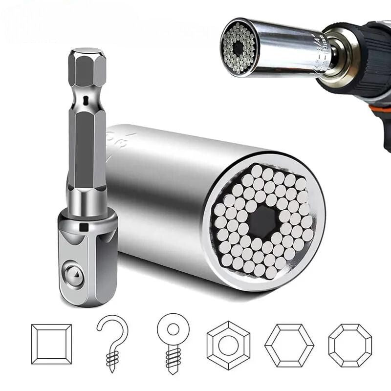 Universal Socket - Replaces Over 100 Sizes of Nuts, Screws, and Bolts