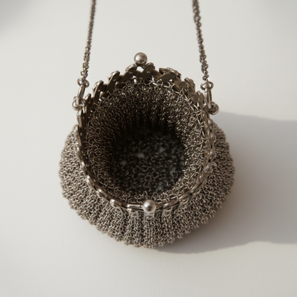 Glamorous Vintage Chainmail Clutch for Modern Elegance