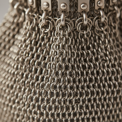 Glamorous Vintage Chainmail Clutch for Modern Elegance