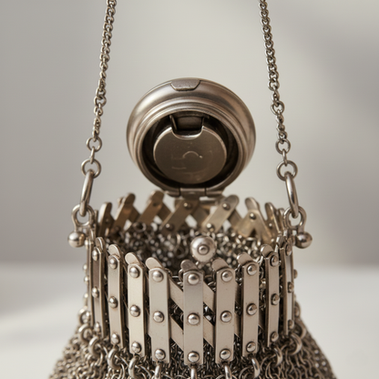 Glamorous Vintage Chainmail Clutch for Modern Elegance