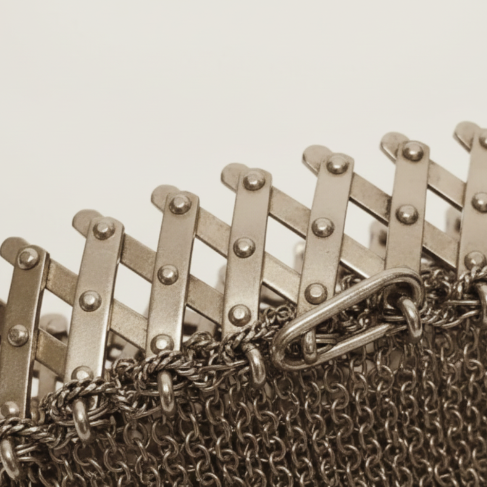 Glamorous Vintage Chainmail Clutch for Modern Elegance