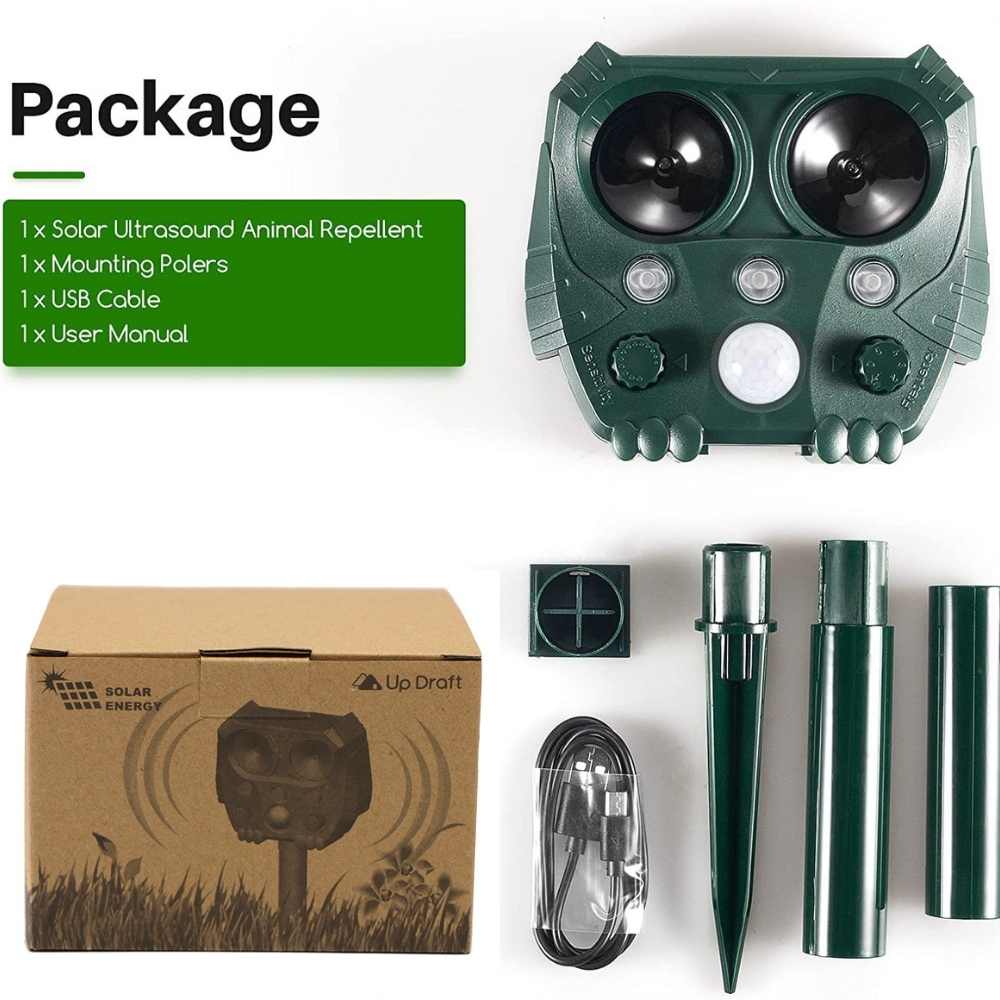 Ultrasonic Pest Repeller for Gardens – Eco-Friendly Solution