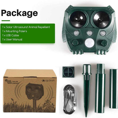 Ultrasonic Pest Repeller for Gardens – Eco-Friendly Solution