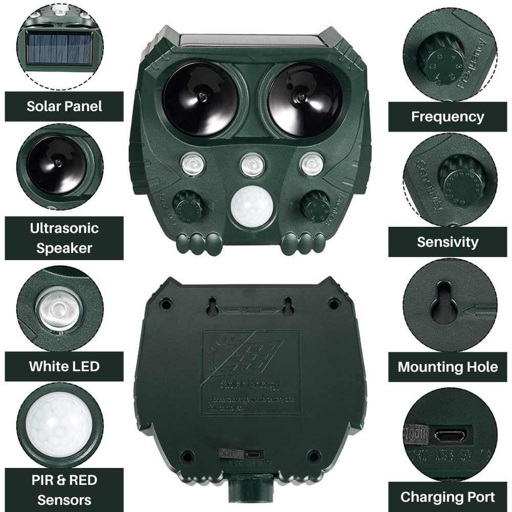 Ultrasonic Pest Repeller for Gardens – Eco-Friendly Solution