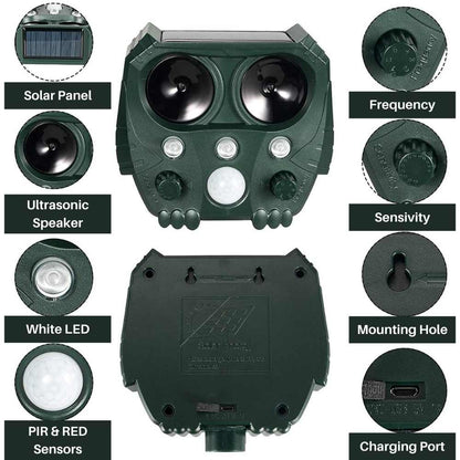 Ultrasonic Pest Repeller for Gardens – Eco-Friendly Solution
