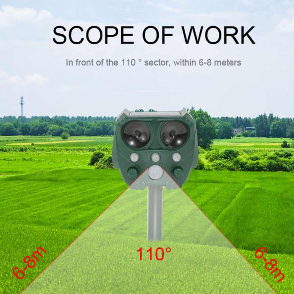 Ultrasonic Pest Repeller for Gardens – Eco-Friendly Solution