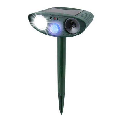 Ultrasonic Rabbit Repellent with Eco-Friendly LED Lighting