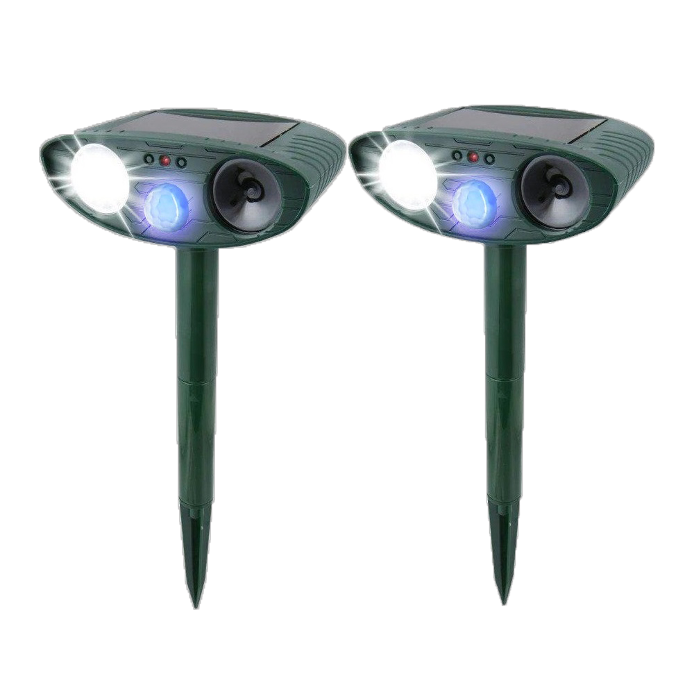 Ultrasonic Rabbit Repellent with Eco-Friendly LED Lighting