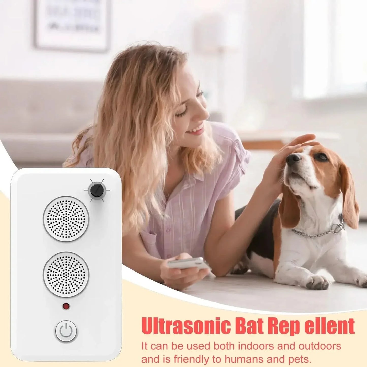 Adjustable Ultrasonic Wildlife Repellent Device