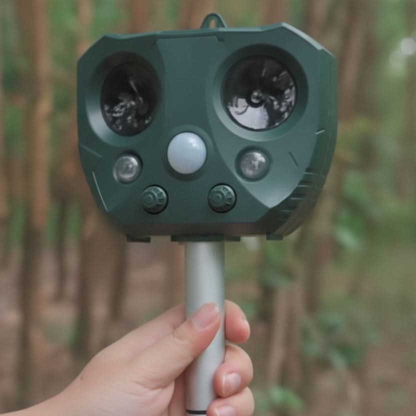Solar-Powered Ultrasonic Pest Repeller with Motion Detection