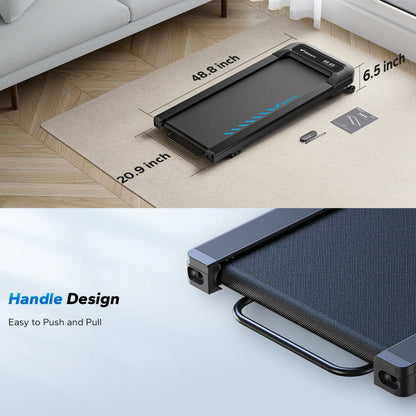 Compact Treadmill for Under Desk Use – 9% Electric Incline, 265 lb Capacity, Bluetooth, LED Display & Remote Control