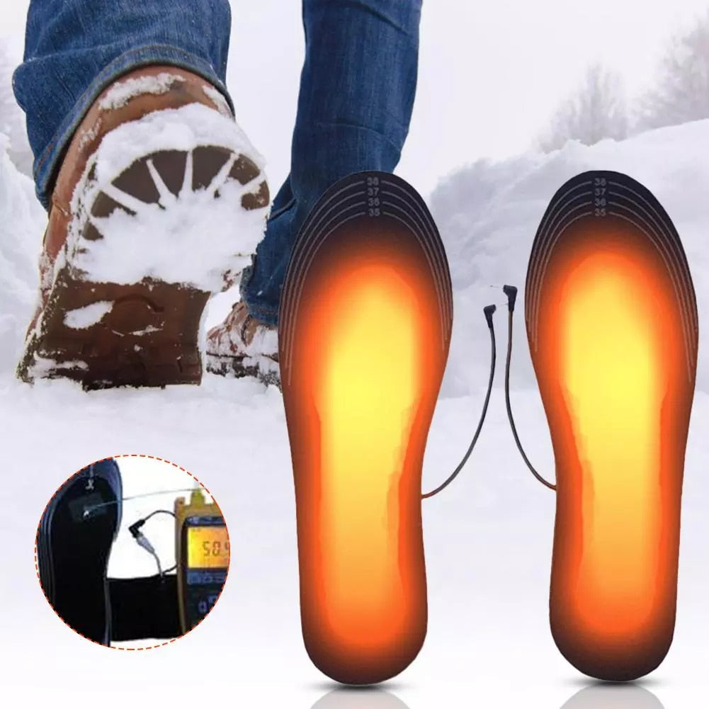Rechargeable Heated Insoles – USB Rechargeable with Adjustable Heat Settings