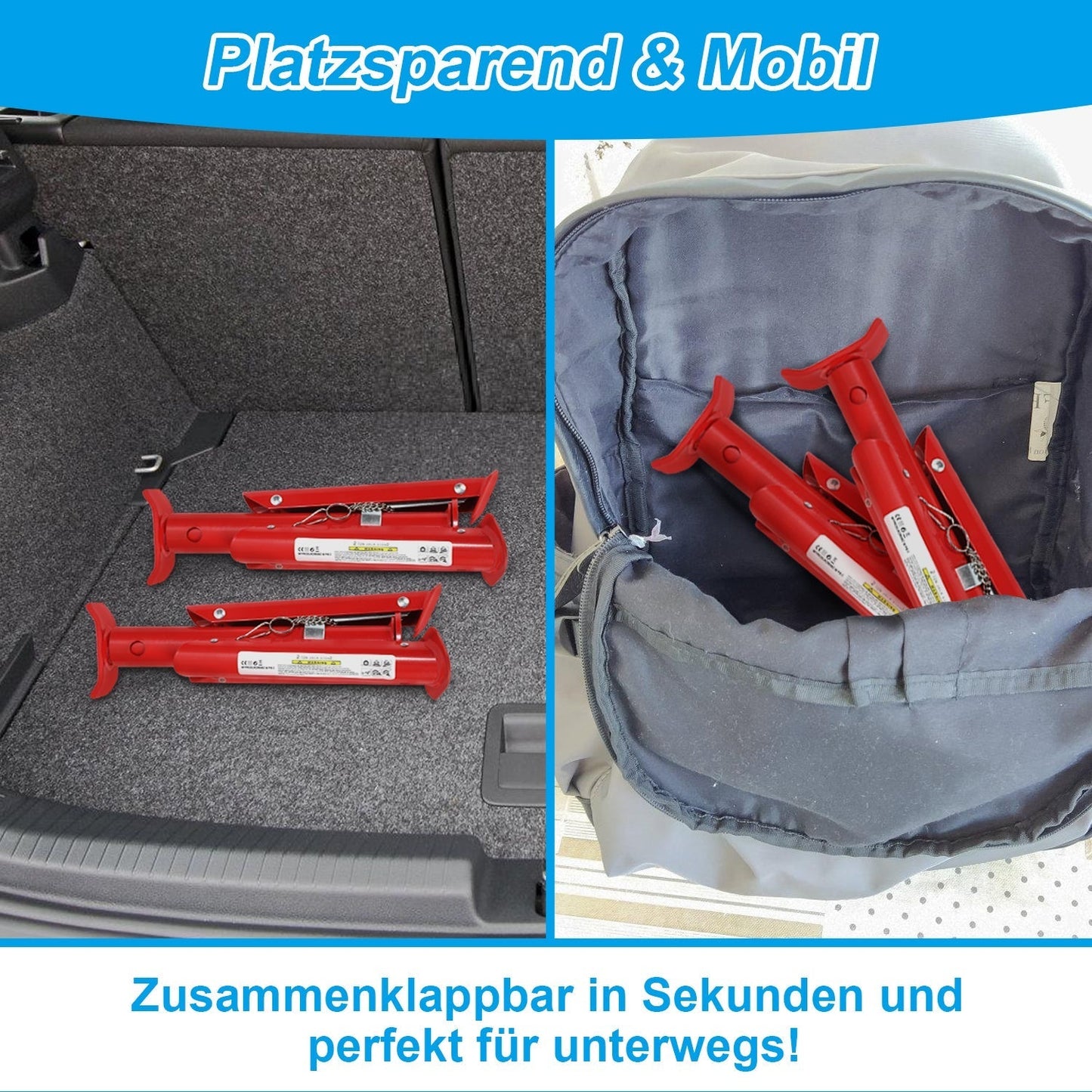 Automotive Support Stands - Set of 2 for 2T/3T Vehicles