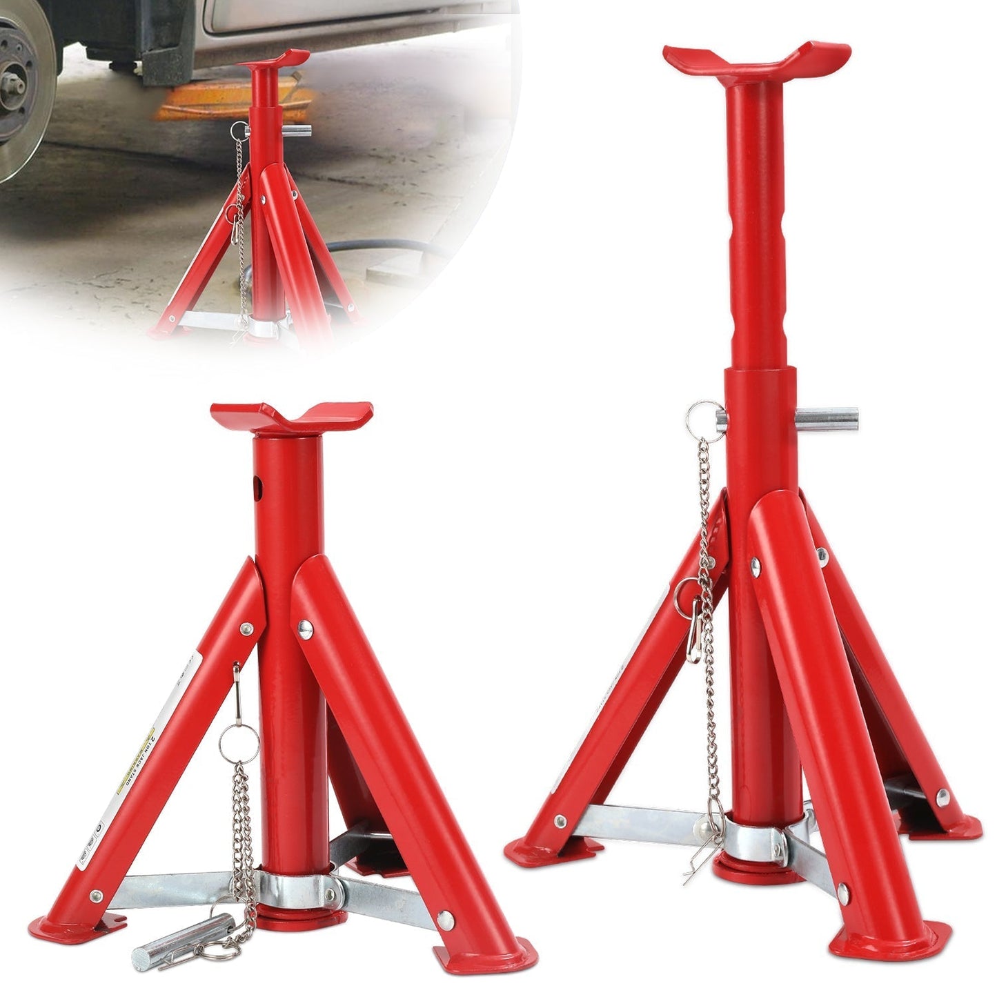 Automotive Support Stands - Set of 2 for 2T/3T Vehicles