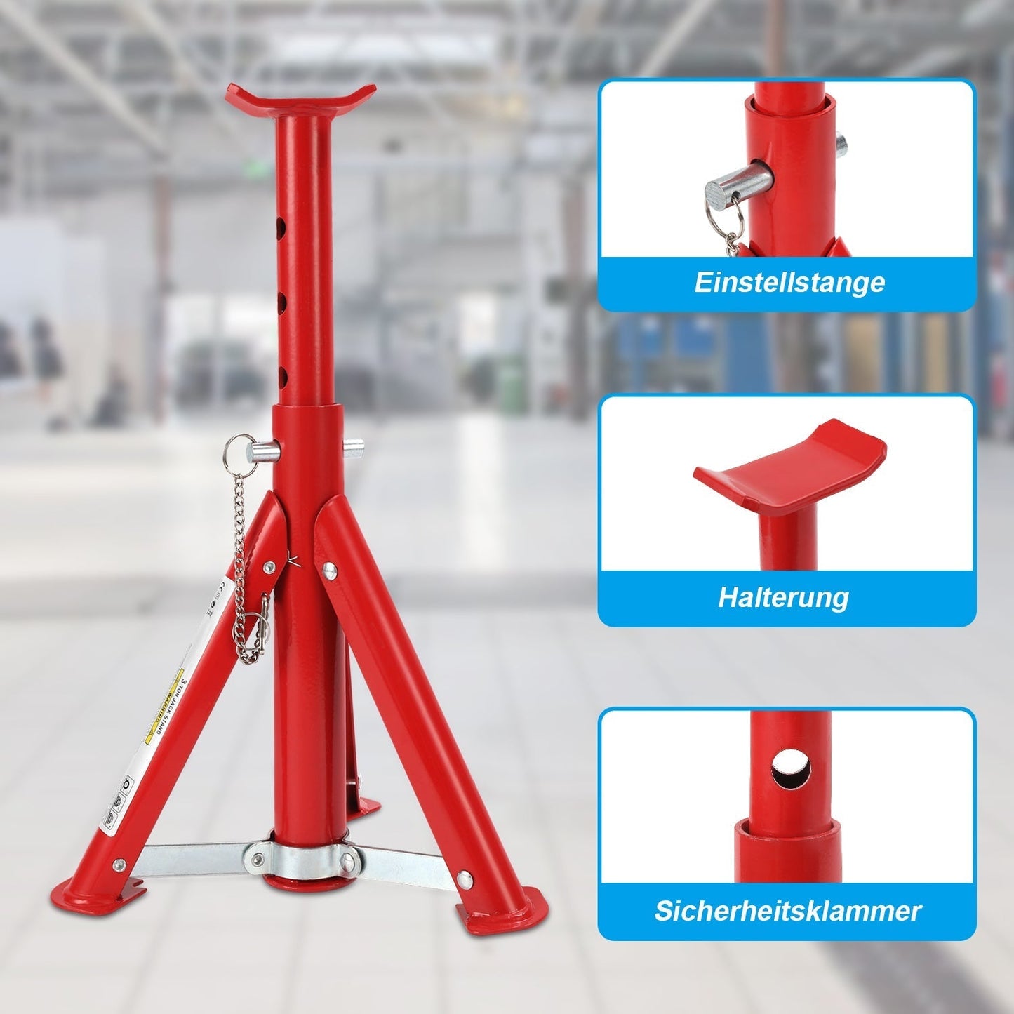 Automotive Support Stands - Set of 2 for 2T/3T Vehicles