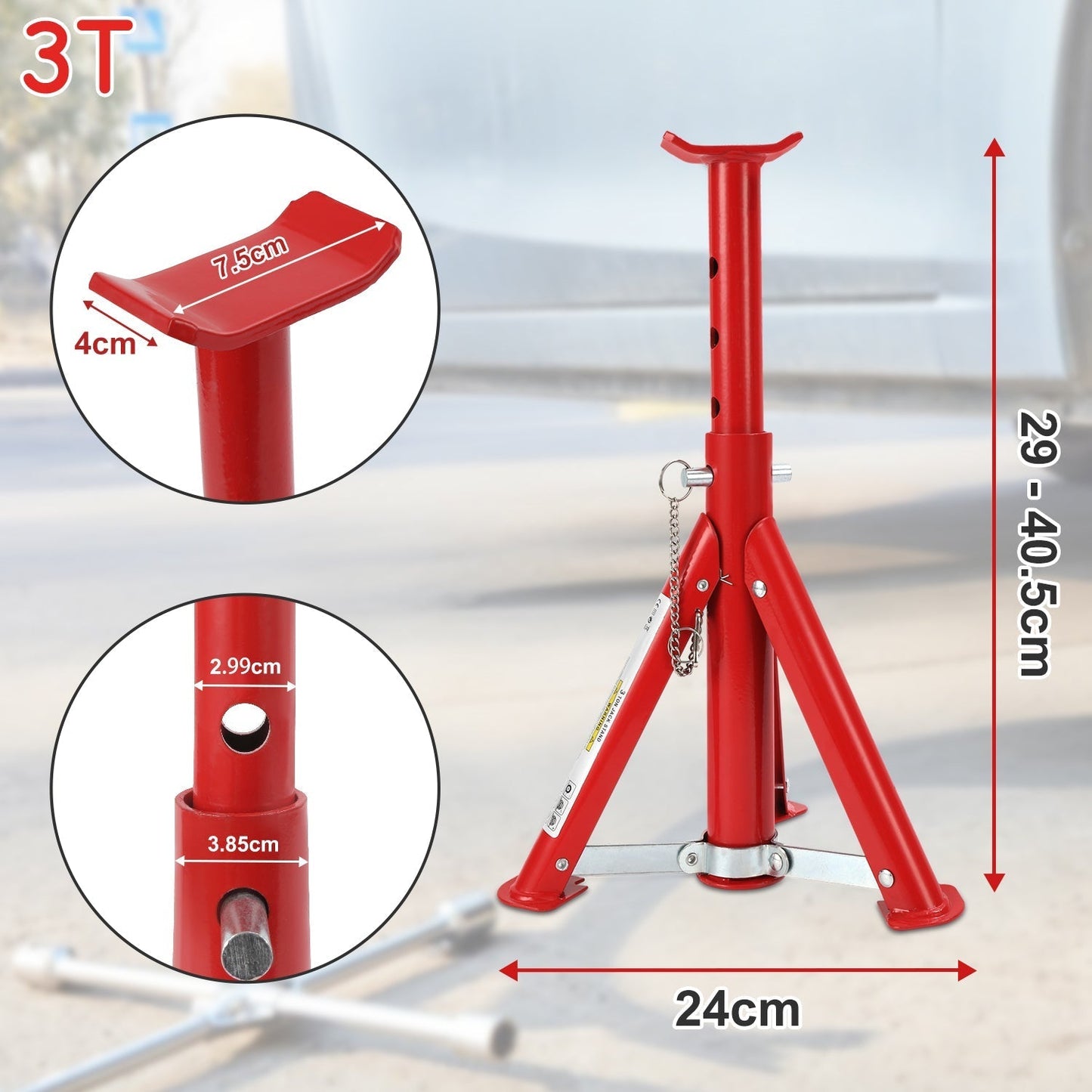 Automotive Support Stands - Set of 2 for 2T/3T Vehicles