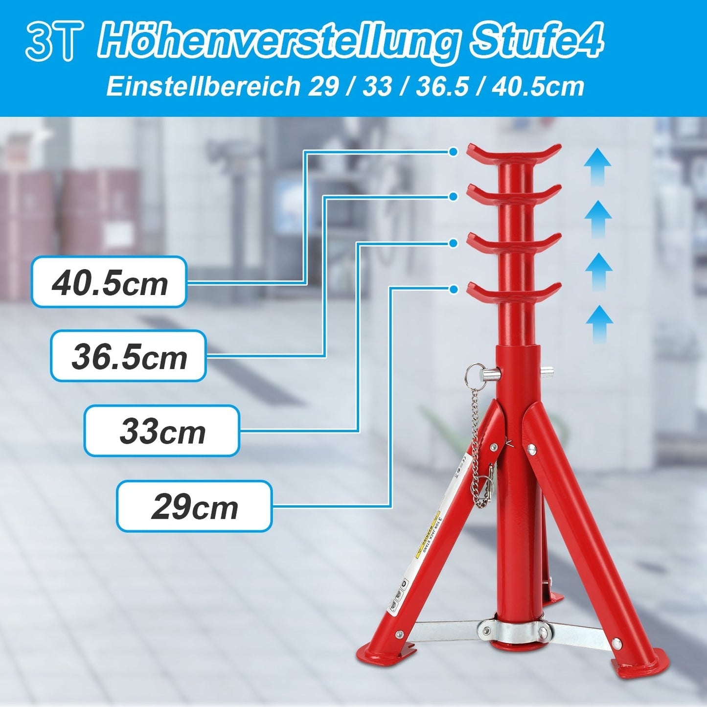 Automotive Support Stands - Set of 2 for 2T/3T Vehicles