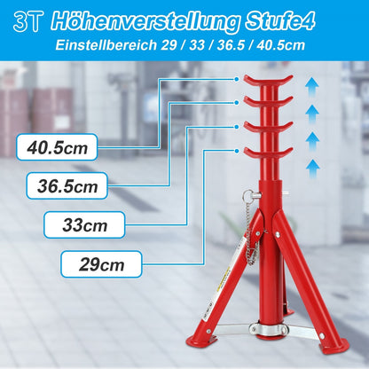 Automotive Support Stands - Set of 2 for 2T/3T Vehicles