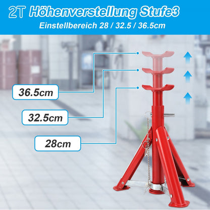 Automotive Support Stands - Set of 2 for 2T/3T Vehicles